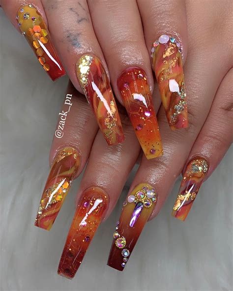 fall acrylic nail ideas